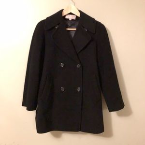 💫FLASHSALE💫 Vintage Black Wool Cashmere Peacoat